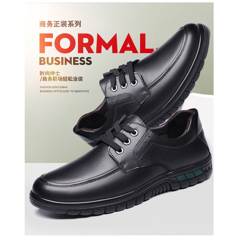 Giày Da Thật Đế Mềm Thoáng Khí Thời Trang 2023 Cho Nam Trung Niên