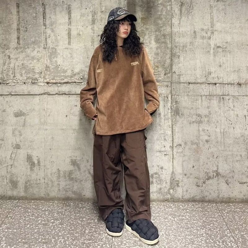 Áo Khoác Nỉ Dày Dặn Phối Khóa Kéo Phong Cách Hip Hop Đường Phố Cá Tính Cho Nam Nữ