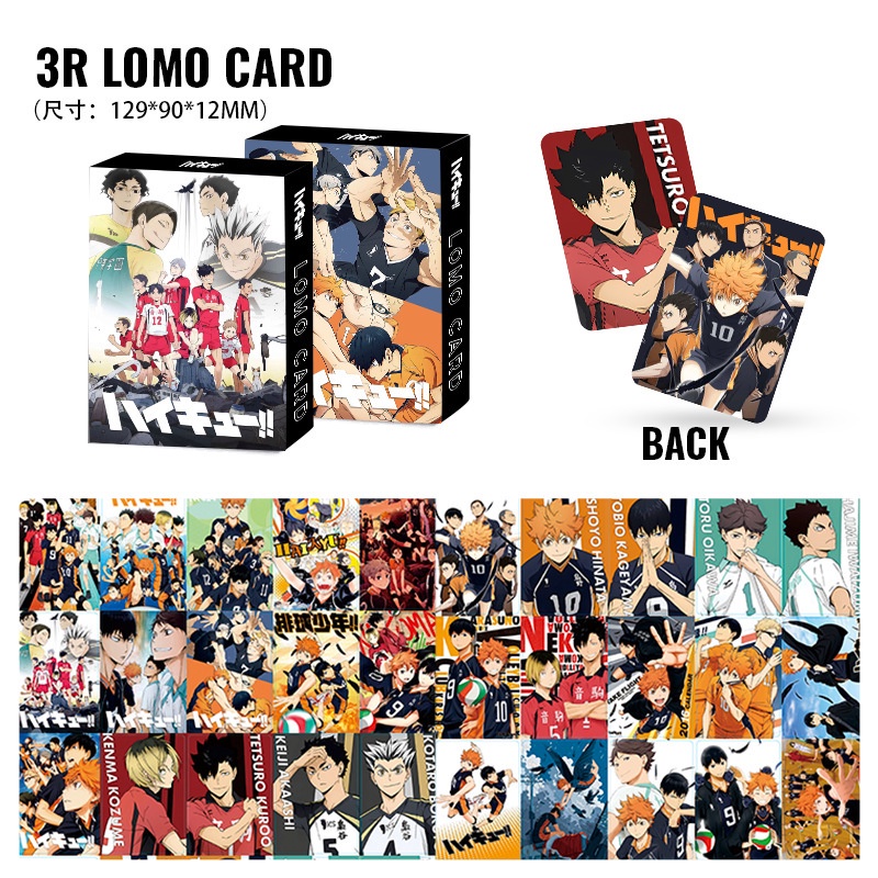Anime Haikyuu!! Double-sided Photocard LOMO Card Fans Collection