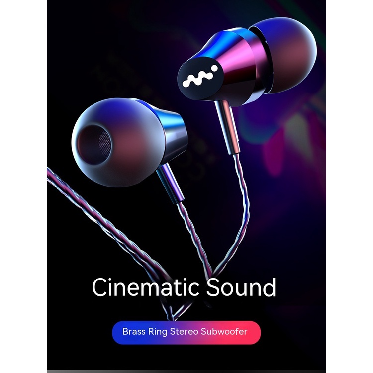 Tai Nghe Nhét Tai m8 Âm Thanh Siêu Trầm Có Micro Thích Hợp Cho Điện Thoại Di Động