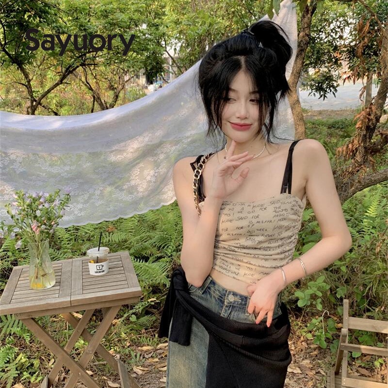 Áo Lót Sát Nách In Chữ Sau Lưng Thời Trang 2023 Cho Nữ