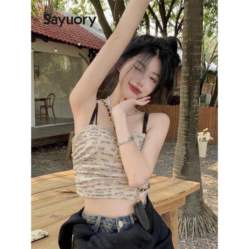 Áo Lót Sát Nách In Chữ Sau Lưng Thời Trang 2023 Cho Nữ