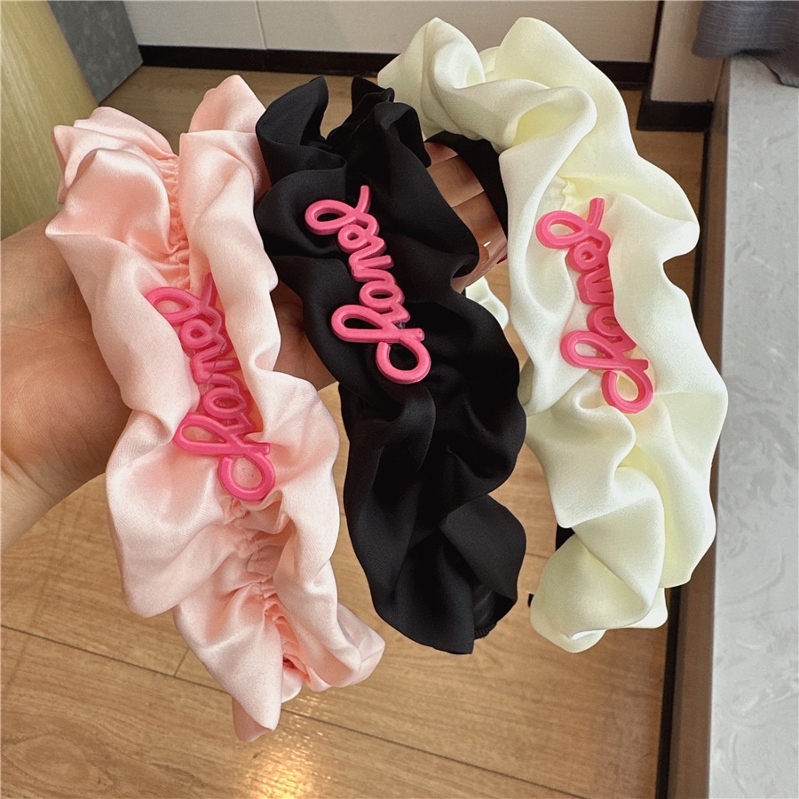 Băng Đô Cài Tóc Xếp Ly Màu Trơn In Họa Tiết Đầu Lâu 2023 Cho Nữ