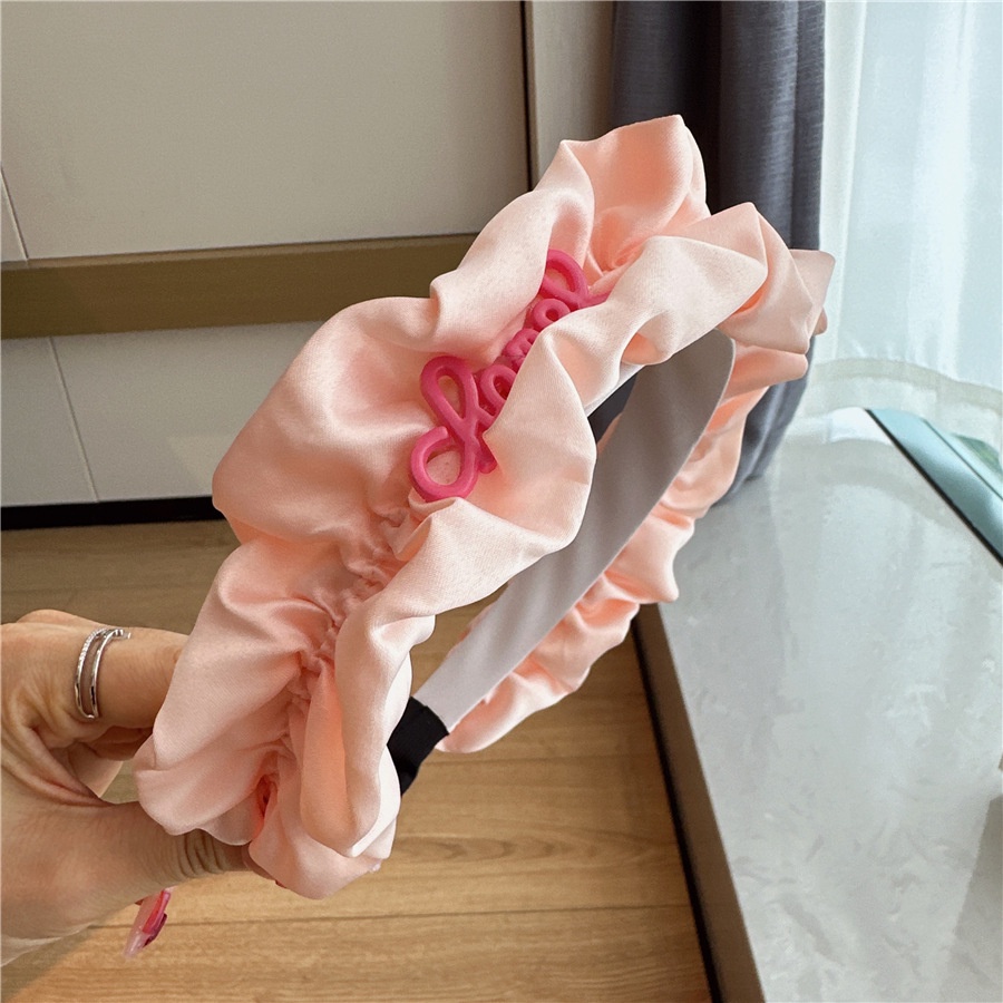 Băng Đô Cài Tóc Xếp Ly Màu Trơn In Họa Tiết Đầu Lâu 2023 Cho Nữ