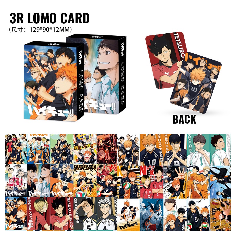 Anime Haikyuu!! Double-sided Photocard LOMO Card Fans Collection