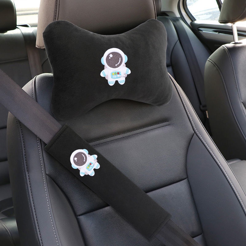 Đệm Bọc Dây Đai An Toàn Xe Hơi Chống Trượt Họa Tiết Hoạt Hình Dễ Thương
