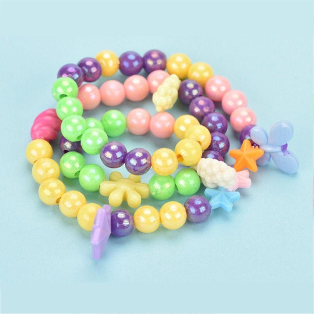 Avalentine Bộ Đồ Chơi Xỏ Hạt Cườm Bằng Silicon Nhiều Màu Sắc Dùng Làm Vòng Đeo Tay diy Cho Bé Gái