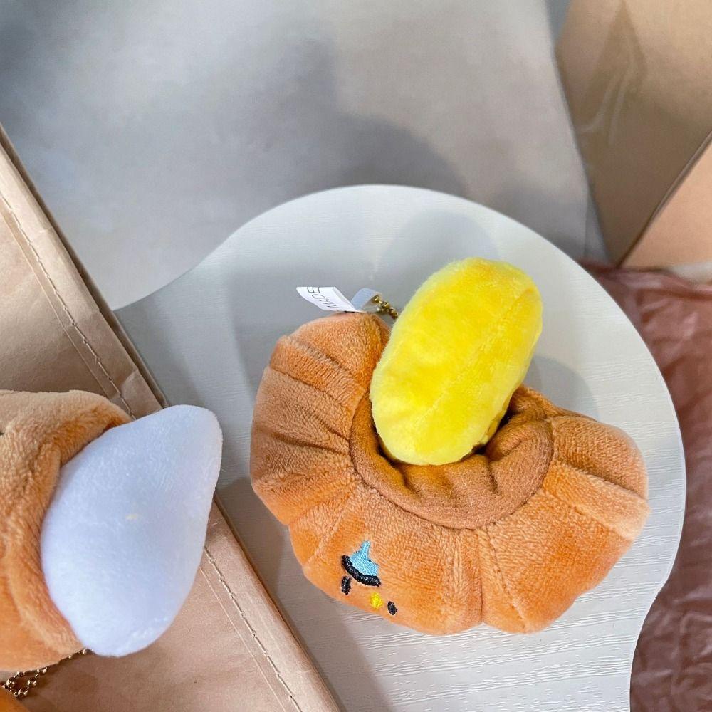 Shanlin Móc Khóa Hình Bánh Mì Nhồi Bông Đáng Yêu