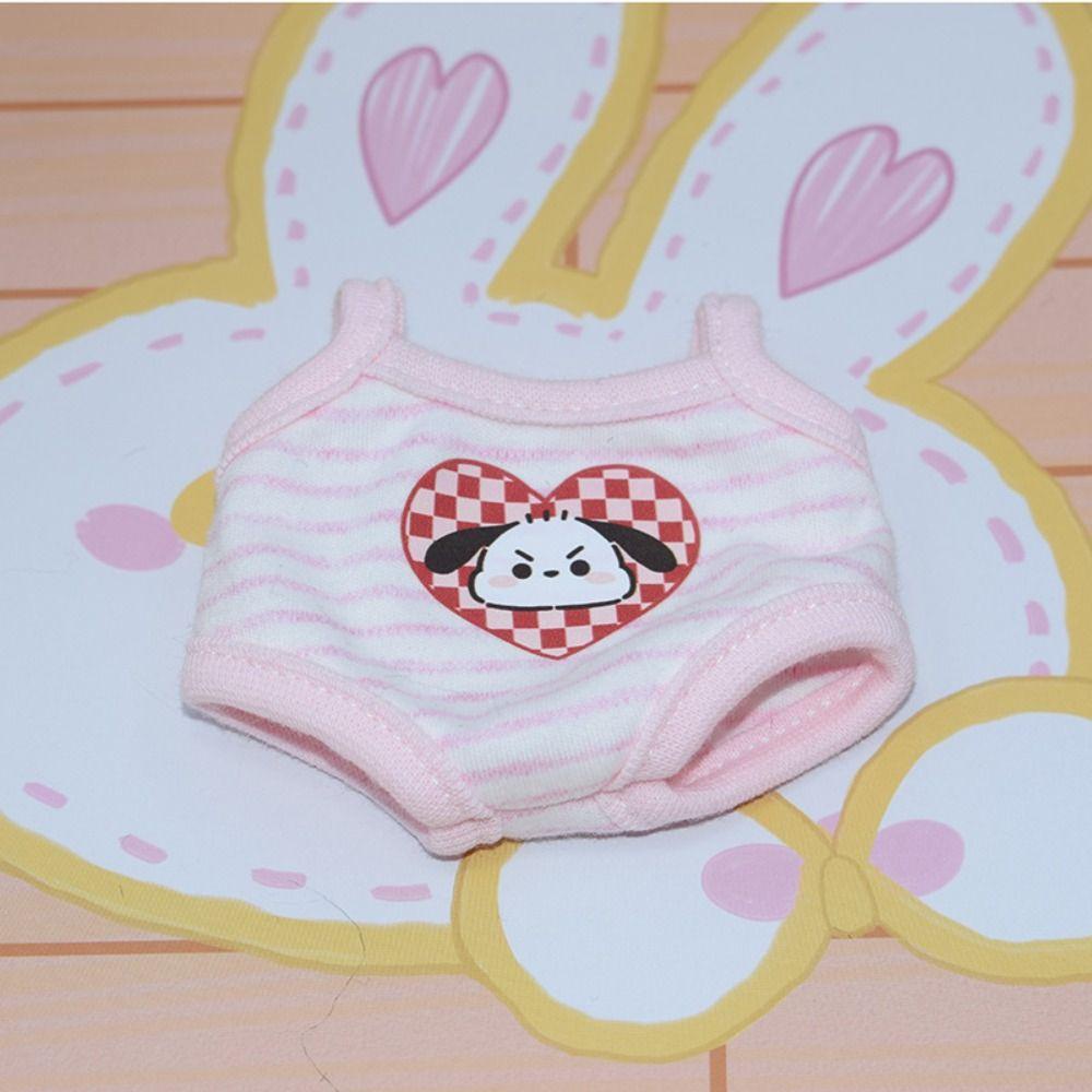 Bộ Áo Liền Quần Bằng Vải cotton Dễ Thương Cho Búp Bê 10-20cm