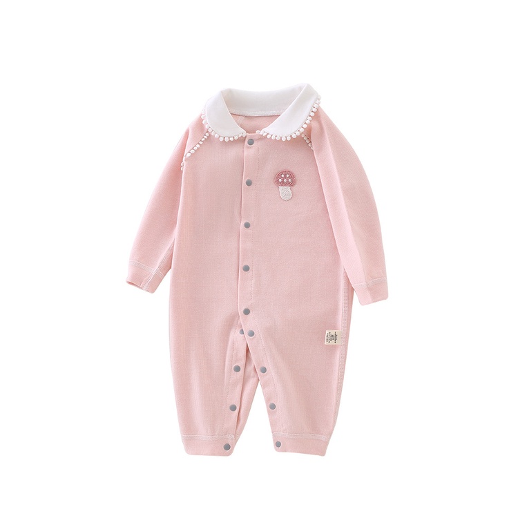 Áo Liền Quần cotton Nguyên Chất Dài Tay Phong Cách Hàn Quốc Cho Bé Sơ Sinh