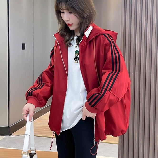 Áo Khoác Bóng Chày Có Mũ Trùm Thời Trang Mùa Thu Giản Dị