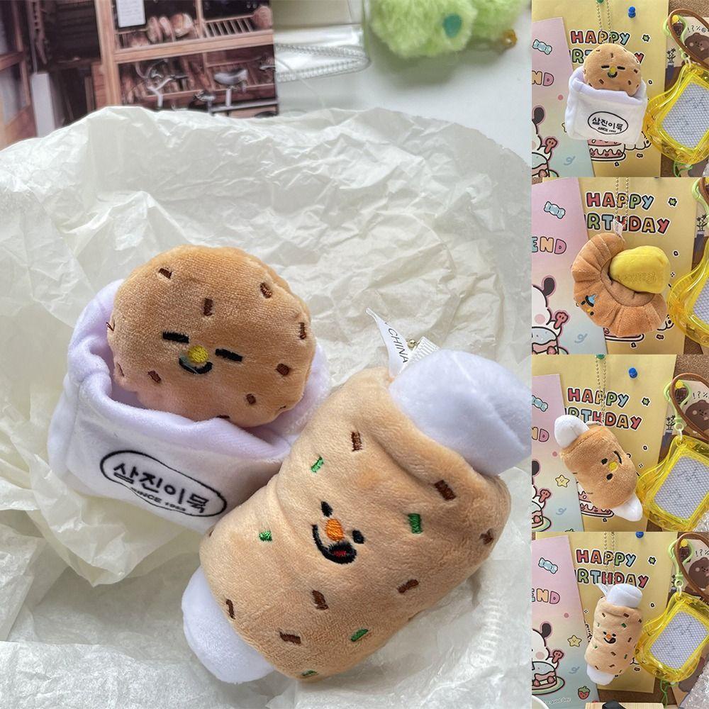 Shanlin Móc Khóa Hình Bánh Mì Nhồi Bông Đáng Yêu