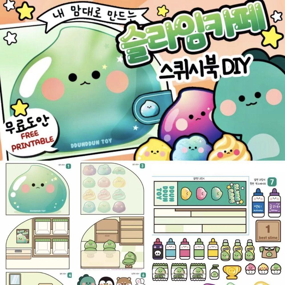 Jestine Sách Dán Trò Chơi Yên Tĩnh Cửa Hàng Đồ Ăn Nhanh anime Nhật Bản Sách cabbage Gà Rán Cho Trẻ Em