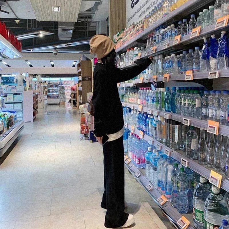 Áo Len Tay Dài Giả Hai Lớp Thời Trang Thu Đông Phong Cách Mới