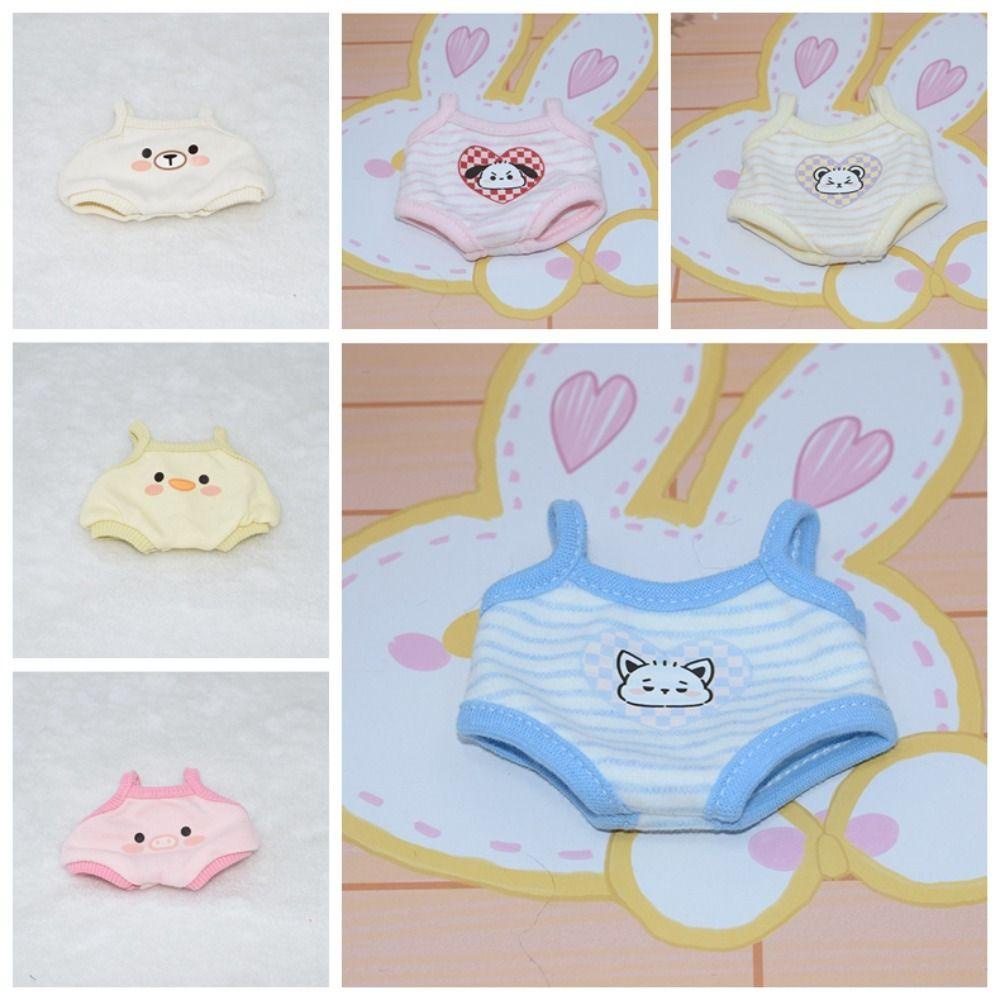 Bộ Áo Liền Quần Bằng Vải cotton Dễ Thương Cho Búp Bê 10-20cm