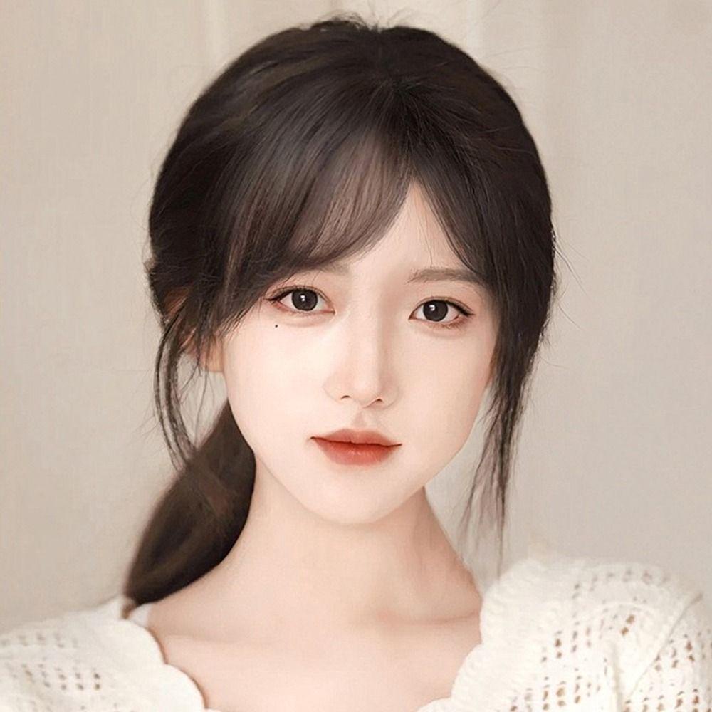 Mái Tóc Giả 3d Có Mái Bằng Lông Gài Cho Mái Tóc Suông Mượt Tự Nhiên francesco