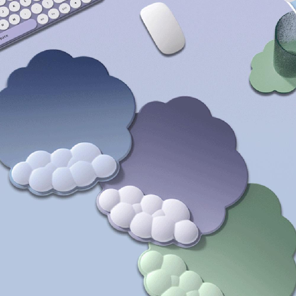 Đệm Lót Cổ Tay Bấm Chuột / Bàn Phím Máy Tính Hình Đám Mây Nhiều Màu Chống Trượt