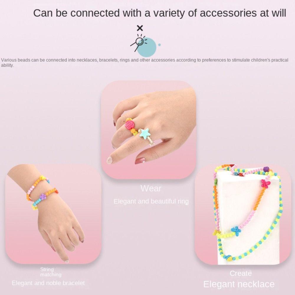 Avalentine Bộ Đồ Chơi Xỏ Hạt Cườm Bằng Silicon Nhiều Màu Sắc Dùng Làm Vòng Đeo Tay diy Cho Bé Gái