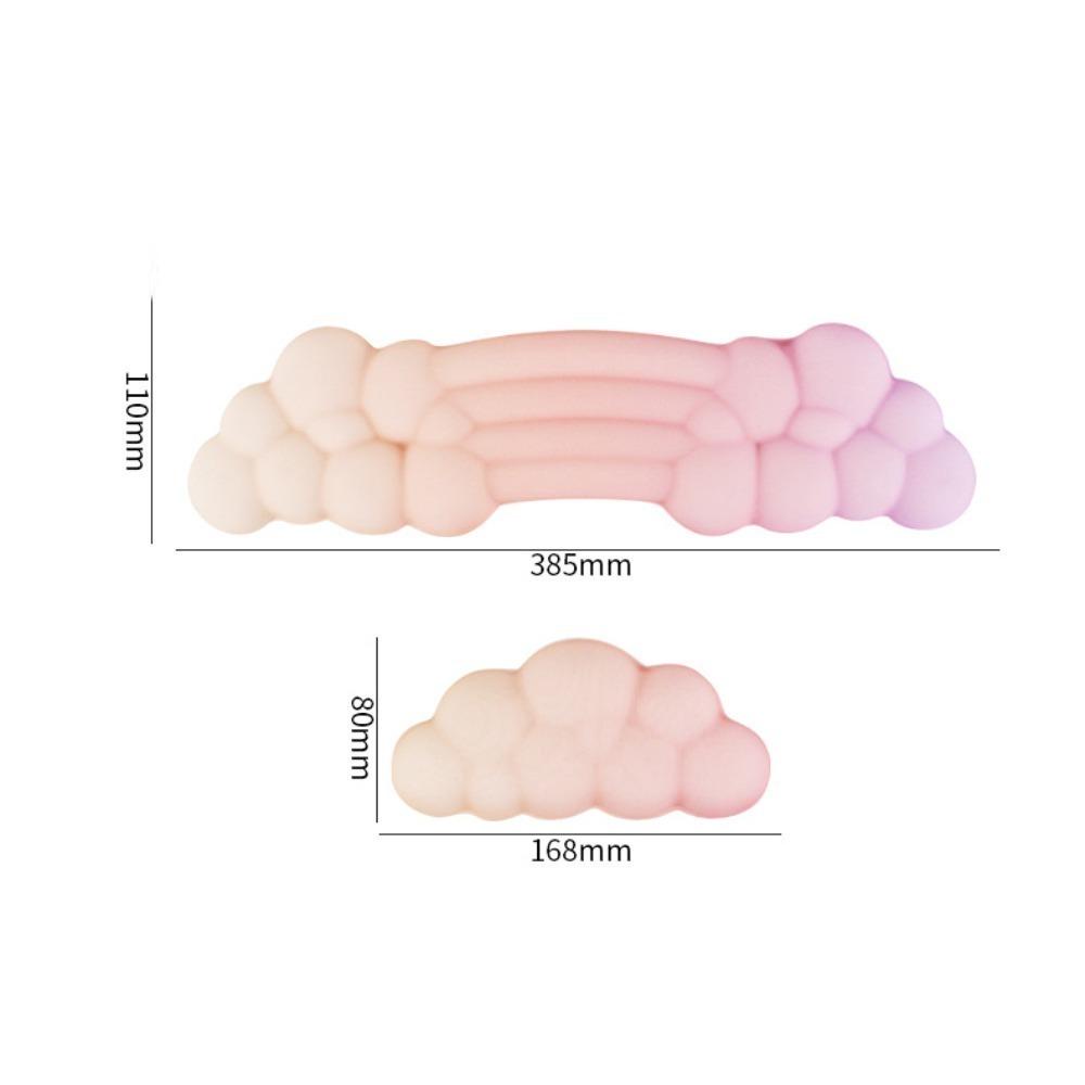 Đệm Lót Chuột / Bàn Phím Máy Tính Hình Đám Mây / Cầu Vồng Màu gradient Xinh Xắn