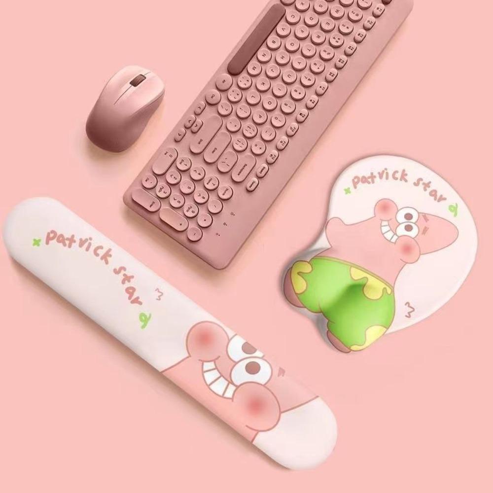 Miếng Lót Chuột Và Bàn Phím Máy Tính Mềm Hình Ngôi Sao 3d