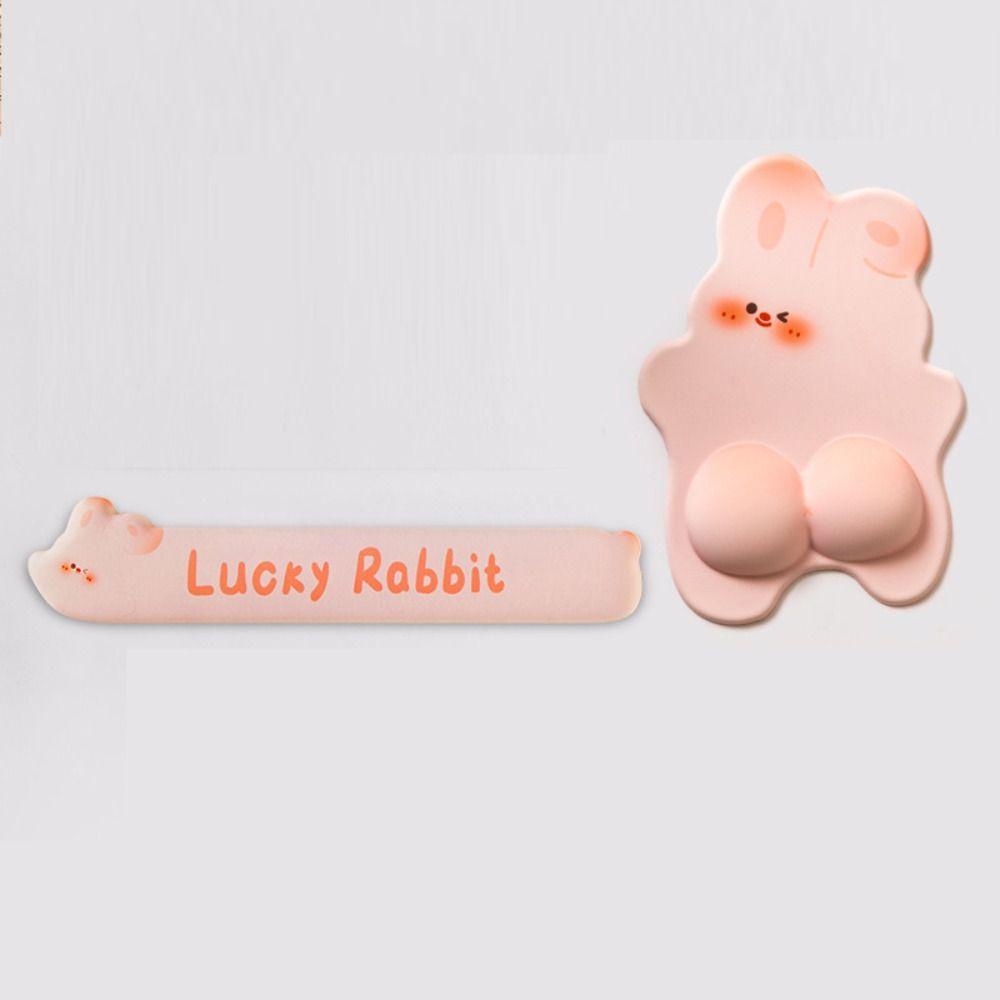 Mmluck Đệm Lót Chuột / Kê Tay Hình Thỏ Dễ Thương Thoải Mái Vui Nhộn