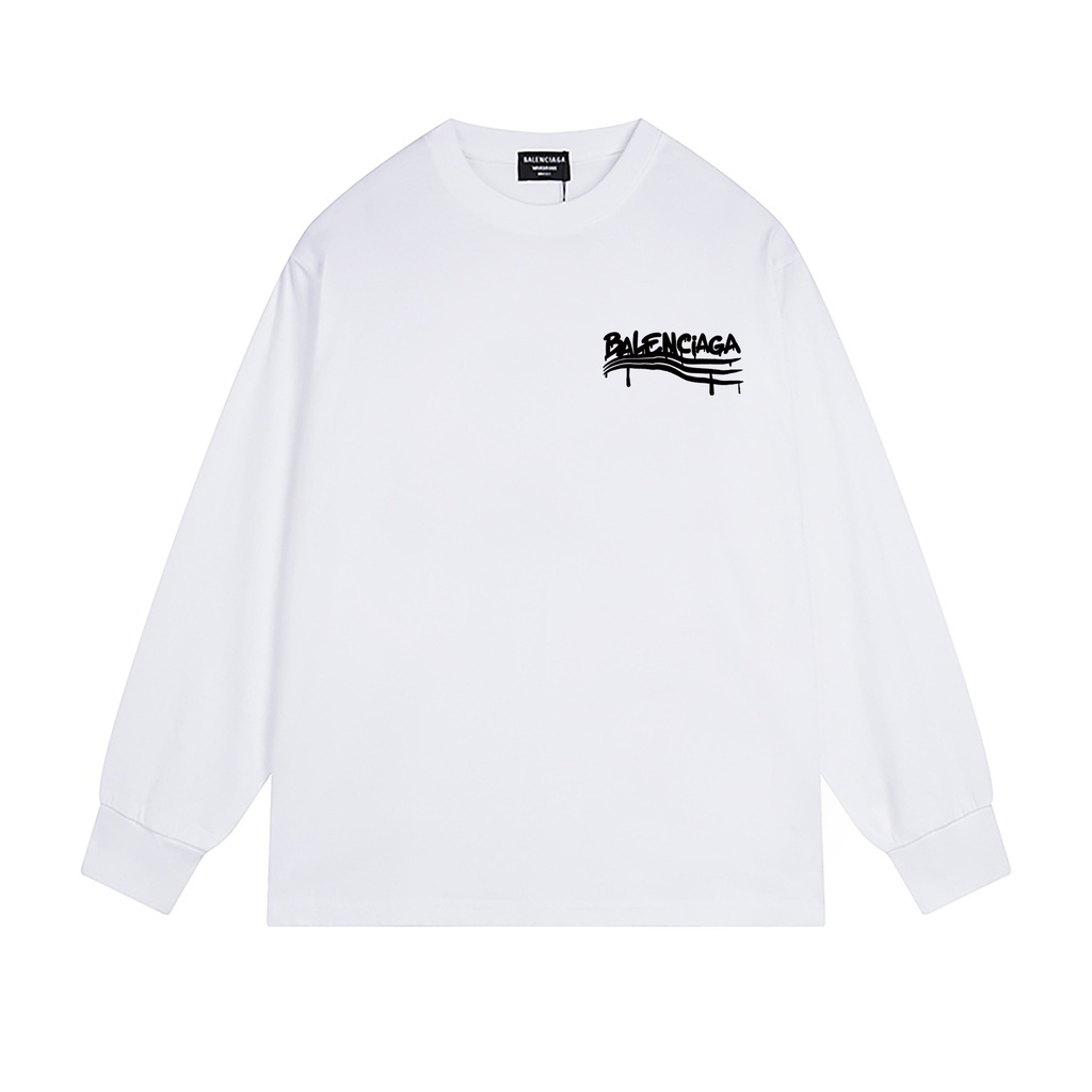 Áo sweater In Chữ Balenciaga 280g Thời Trang Cho Cặp Đôi