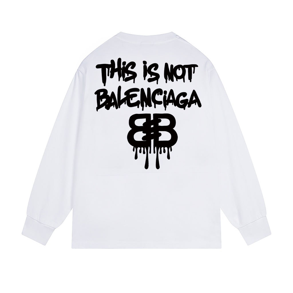 Áo sweater In Chữ Balenciaga 280g Thời Trang Cho Cặp Đôi