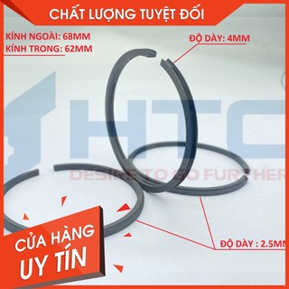 Xéc măng 65 combo 3 xiếc măng,bạc piston 65mm máy bơm hơi,máy nén khí xiecmang65