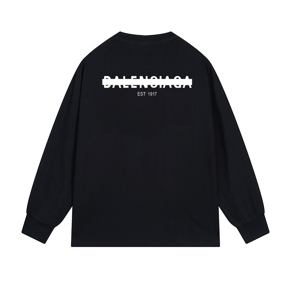 Áo Len Cặp Đôi Dài Tay In logo Balenciaga new 1914