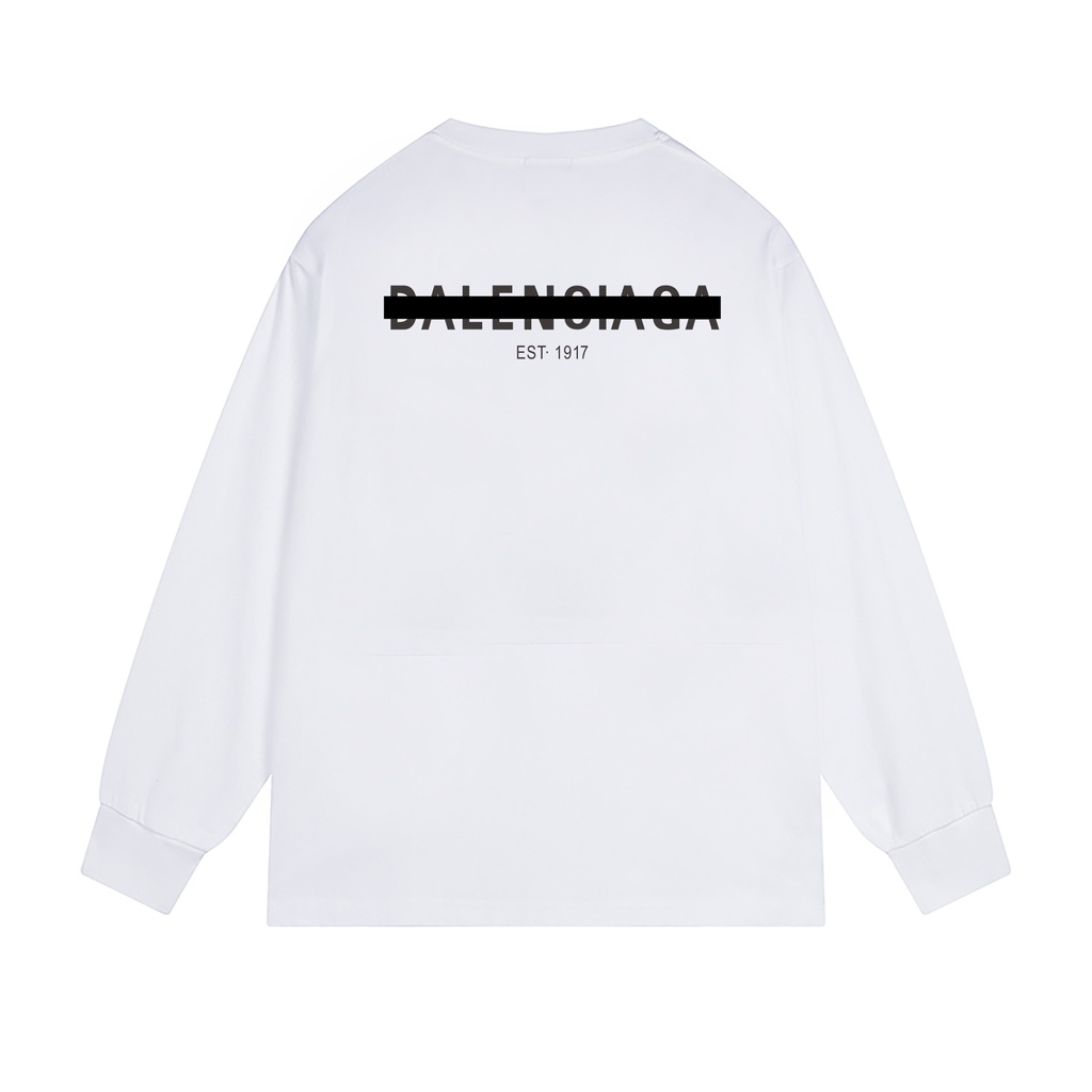 Áo Len Cặp Đôi Dài Tay In logo Balenciaga new 1914