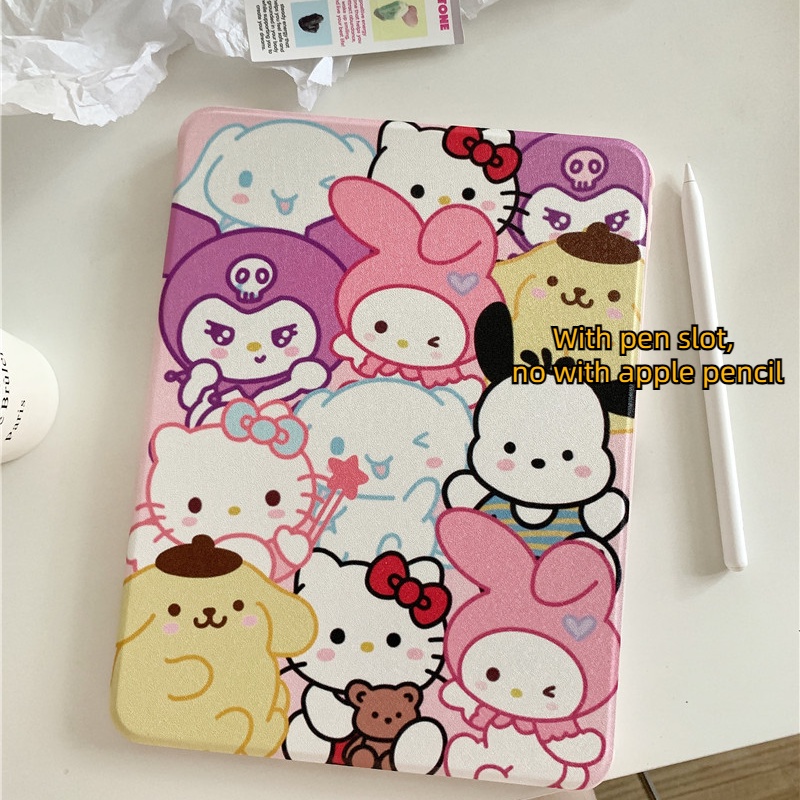 Bao Da Máy Tính Bảng In Hoạt Hình sanrio Chống Rơi Vỡ Cho ipad10.2 10Th mini6 ipad9.7 air10.9 pro11 / ipad12.9 ipad gen9 Ốp