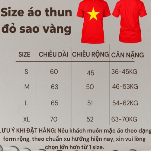 Áo phông cờ đỏ sao vàng Việt Nam chất thun đẹp