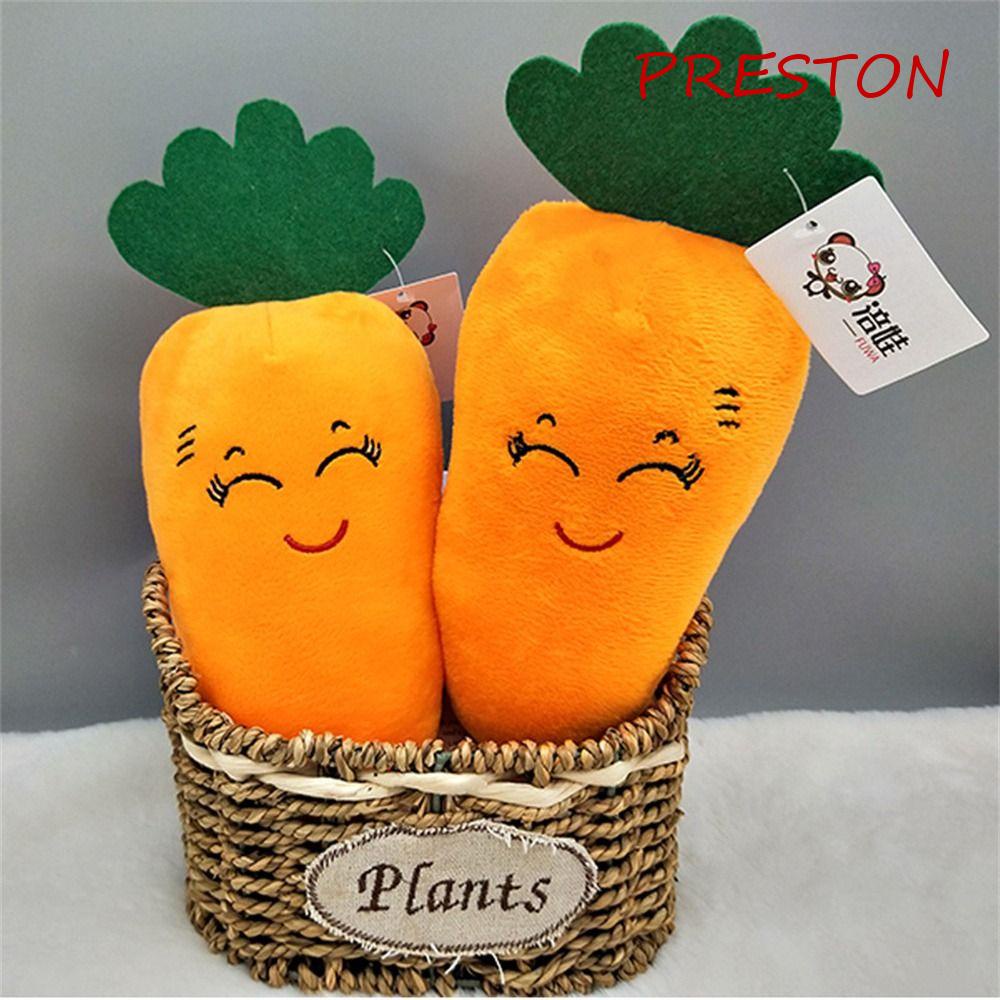 Preston Thú Nhồi Bông Hình Củ Cà Rốt / Trái Cây Hoạt Hình Dễ Thương