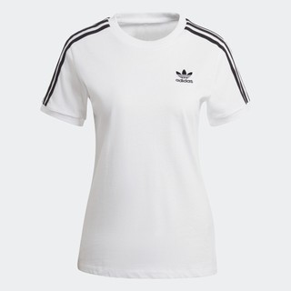 adidas Phong cách sống Áo Thun 3 Sọc Classics Adicolor Nữ trắng GN2913