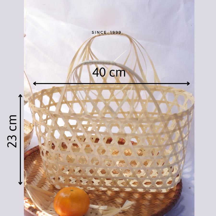 Giỏ tre đựng quà Tết, làn tre quà tặng trung thu, trứng, decor, trang trí
