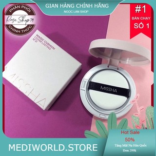 [Auth - Nội Địa] Phấn Nước Che Phủ Hoàn Kiềm Dầu Missha M Magic Cushion Cover Lasting SPF50+/PA+++ 15g