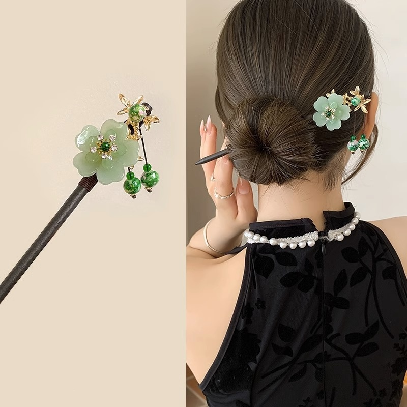 Trâm Cài Tóc Gỗ Thiết Kế Mới Thời Trang Mùa Hè Theo Phong Cách Trung Hoa