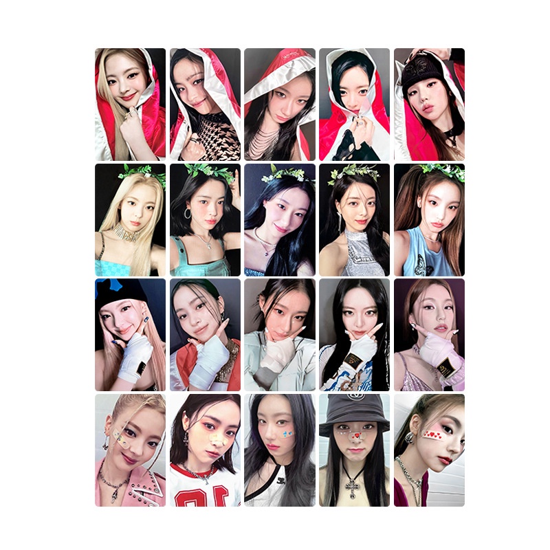 Set 5 Tấm Ảnh lomo card album itzy new album kill my doubt Poperyeong yuna Liryujin yeji kpop Joy