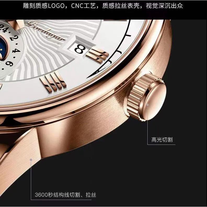 Đồng Hồ patek eggplant 908 Chống Thấm Nước Thời Trang Công Sở Lịch Lãm Cho Nam