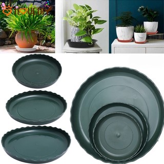 Khay Giữ Chậu Hoa / Cây Cảnh Bằng Nhựa resin Bền Bỉ 3 Kích Cỡ