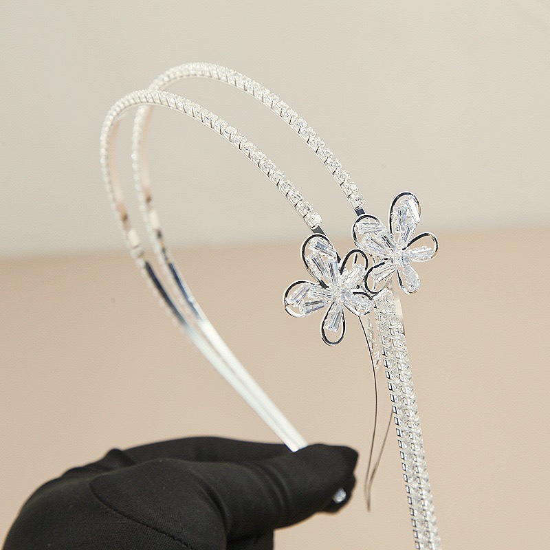 Băng Đô Cài Tóc Họa Tiết Hoa & Bướm Thời Trang Hàn Quốc Cho Nữ