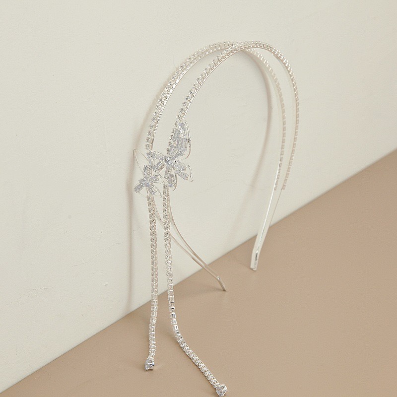 Băng Đô Cài Tóc Họa Tiết Hoa & Bướm Thời Trang Hàn Quốc Cho Nữ