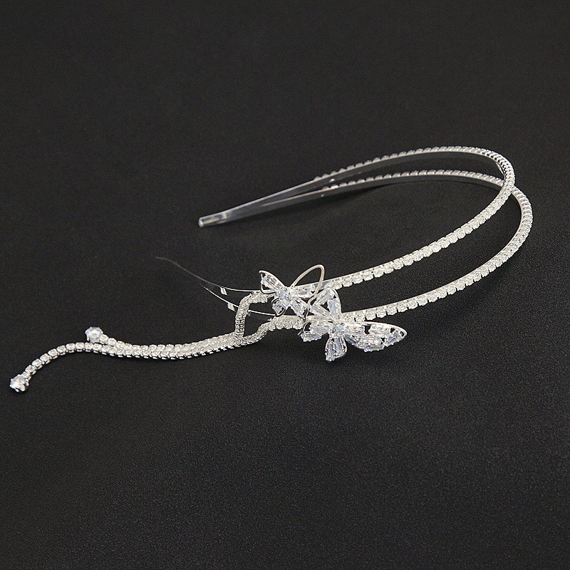 Băng Đô Cài Tóc Họa Tiết Hoa & Bướm Thời Trang Hàn Quốc Cho Nữ