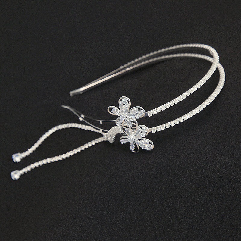 Băng Đô Cài Tóc Họa Tiết Hoa & Bướm Thời Trang Hàn Quốc Cho Nữ