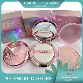 [Auth Hàn]] phấn phủ siêu mịn cellio tặng kèm lõi - Hàn Quốc