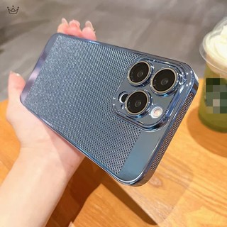 Ốp Điện Thoại PC Cứng Mạ Điện Thoáng Khí Cho Iphone 15 14 13 11 12 Pro Max Sự Bảo Vệ juncong2023shop