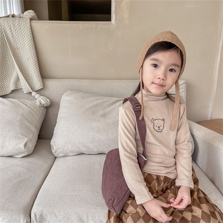 Áo Sơ Mi Dài Tay Màu Trơn Mềm Mại Thoải Mái Thời Trang Thu Đông Cho Bé Trai / Gái 1-14 Tuổi