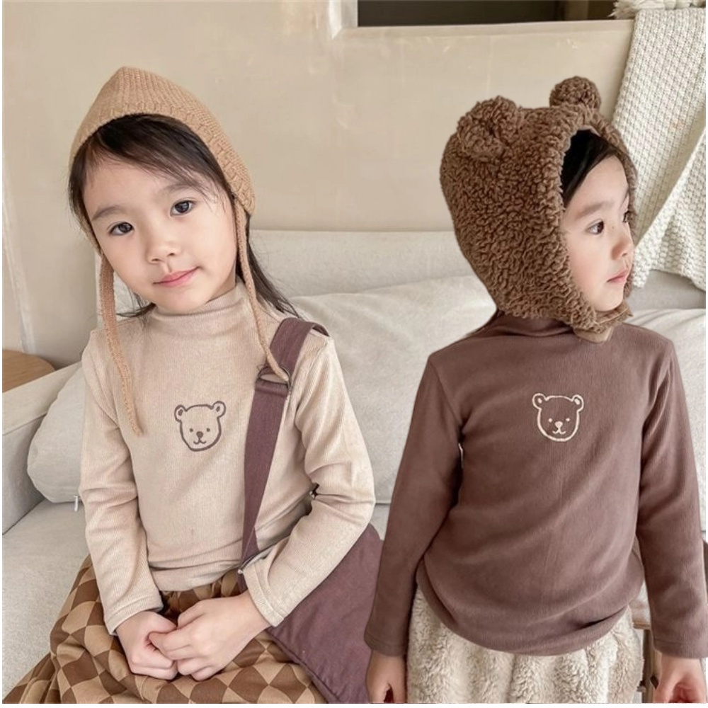 Áo Sơ Mi Dài Tay Màu Trơn Mềm Mại Thoải Mái Thời Trang Thu Đông Cho Bé Trai / Gái 1-14 Tuổi