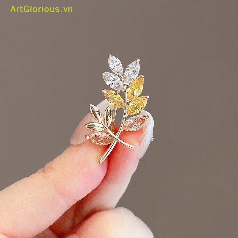 Ghim Cài Áo Hình Trái Tim Đính Pha Lê Thời Trang Cho Nữ vn