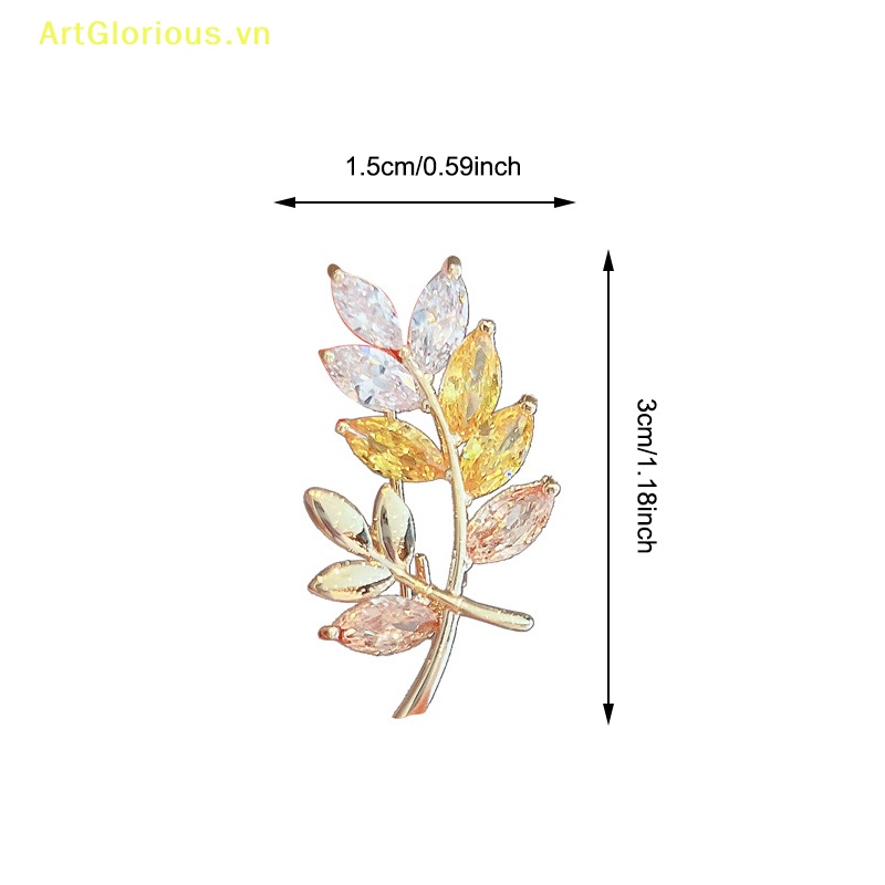 Ghim Cài Áo Hình Trái Tim Đính Pha Lê Thời Trang Cho Nữ vn